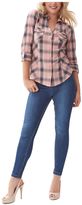 Thumbnail for your product : Jane Norman High Waist Button Skinny Jeans