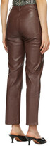 Thumbnail for your product : Miaou Brown Vegan Leather Junior Pants