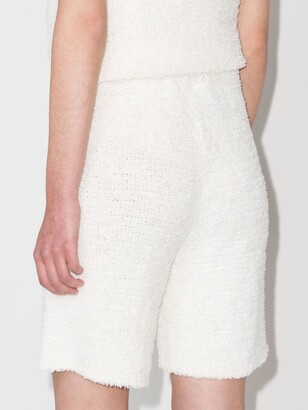Missing You Already Towelling-Effect Knitted Shorts