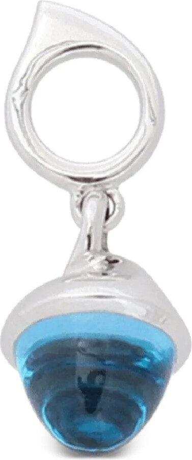 Tamara Comolli 18K white gold Mikado Flamenco topaz pendant