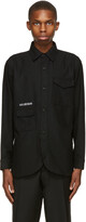 Thumbnail for your product : Han Kjobenhavn Black Wool Army Shirt