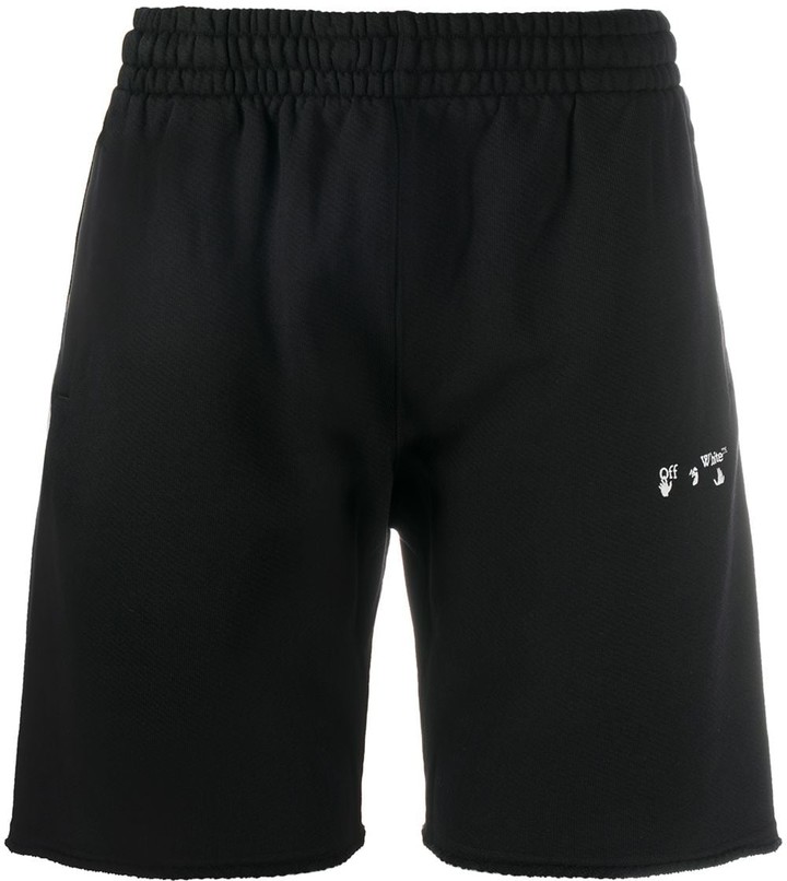 off white athletic shorts