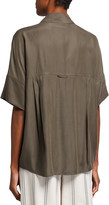 Thumbnail for your product : Vince Utility Pocket-Stitch Short-Sleeve Shirt