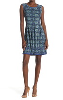 Thumbnail for your product : Max Studio Printed Fit & Flare Dress