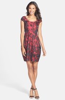 Thumbnail for your product : Betsey Johnson Floral Jacquard Sheath Dress