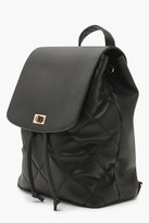 Thumbnail for your product : boohoo Pu Padded And Quilted Rucksack