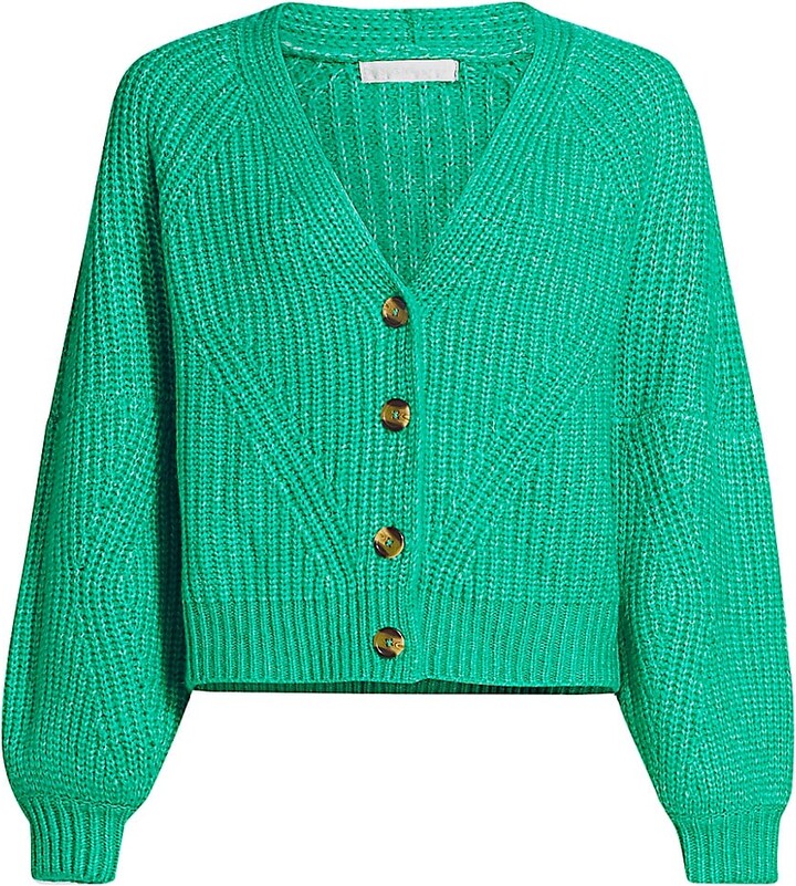 Design History Knit PuffSleeve Cardigan ShopStyle