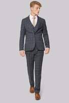 Thumbnail for your product : Moss Bros Skinny Fit Charcoal Windowpane Suit