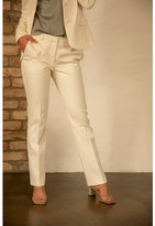 Thumbnail for your product : Klaudia Karamandi Dana Off White Pleated Trousers