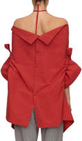 Thumbnail for your product : Palmer Harding Jasmin Button-Down Asymmetric Halter Shirt