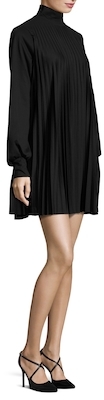 Tracy Reese Pleated Turtleneck Shift Dress