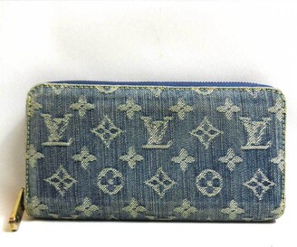 Card wallet Louis Vuitton Blue in Suede - 32966315