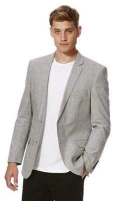 F&F Regular Fit Jacket with Linen