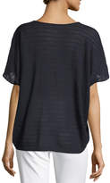 Thumbnail for your product : Vince Textured Stripe Wool-Cashmere Top