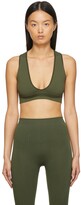 Thumbnail for your product : Rick Owens Green Knit V-Neck Bra