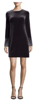 Calvin Klein Embellished Bell-Sleeve Shift Dress