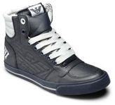 Thumbnail for your product : Armani Junior Kid's Leather Logo High-Top Sneakers
