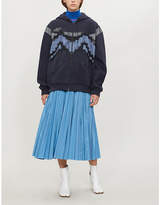 Thumbnail for your product : Maison Margiela Lace-panel cotton-jersey hoody