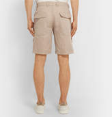 Thumbnail for your product : Brunello Cucinelli Linen And Cotton-Blend Cargo Shorts