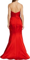 Thumbnail for your product : Amsale Duchesse Asymmetric Mermaid Gown
