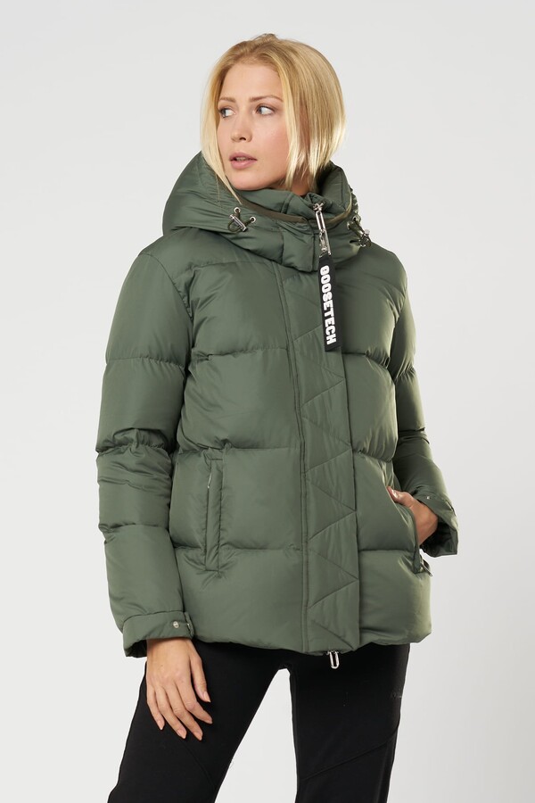 polyester puffer jacket warm