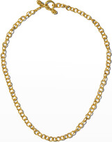 Thumbnail for your product : Elizabeth Locke Tiny Sicilian 19K Gold Link Necklace, 18"