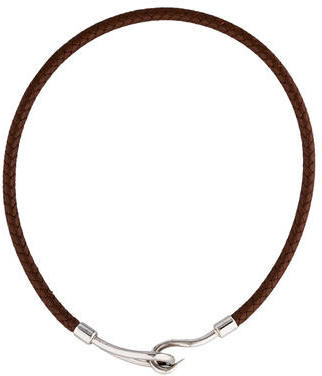 Hermes Jumbo Hook Woven Necklace