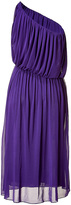 Thumbnail for your product : Halston Purple One Shoulder Dress