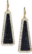 Thumbnail for your product : ABS by Allen Schwartz Pave Frame Linear Drop Earrings