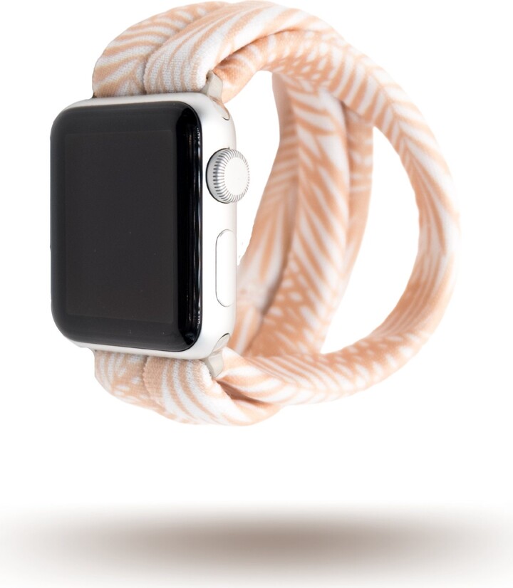 Blush Palms Yoga Band® For Apple Watch Series All Versions, Samsung Galaxy, & Fitbit Versa, 38mm 40mm 41mm 42mm 44mm 45mm - Dót Outfitters