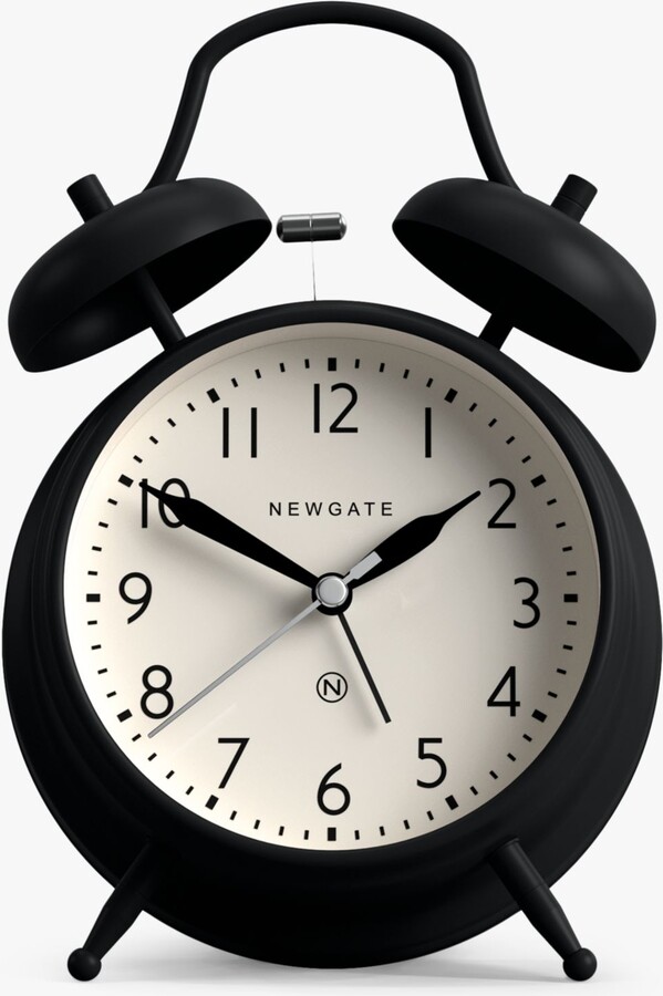 Newgate Clocks Covent Garden Twin Bell Silent Sweep Analogue Alarm