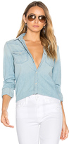 Thumbnail for your product : Mother All My Ex's Crop Fray Button Down.