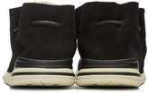 Thumbnail for your product : Visvim Black Huron Mesh Moc-Folk Sneakers