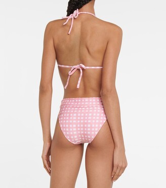 Heidi Klein Capri checked bikini bottoms