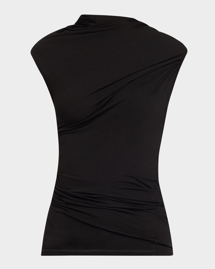 Helmut Lang Sleeveless Jersey Wind Top