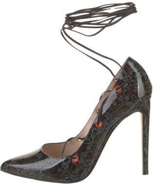 Marcell Von Berlin Patent Leather Printed Pumps