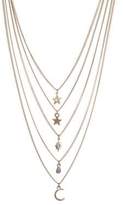 Thumbnail for your product : Ettika Multi-Layer Celestial Charm Necklace