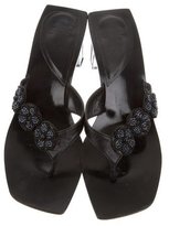 Thumbnail for your product : Charles Jourdan Embellished Slide Sandals