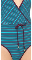 Thumbnail for your product : Marc by Marc Jacobs Tara Stripe Halter Maillot