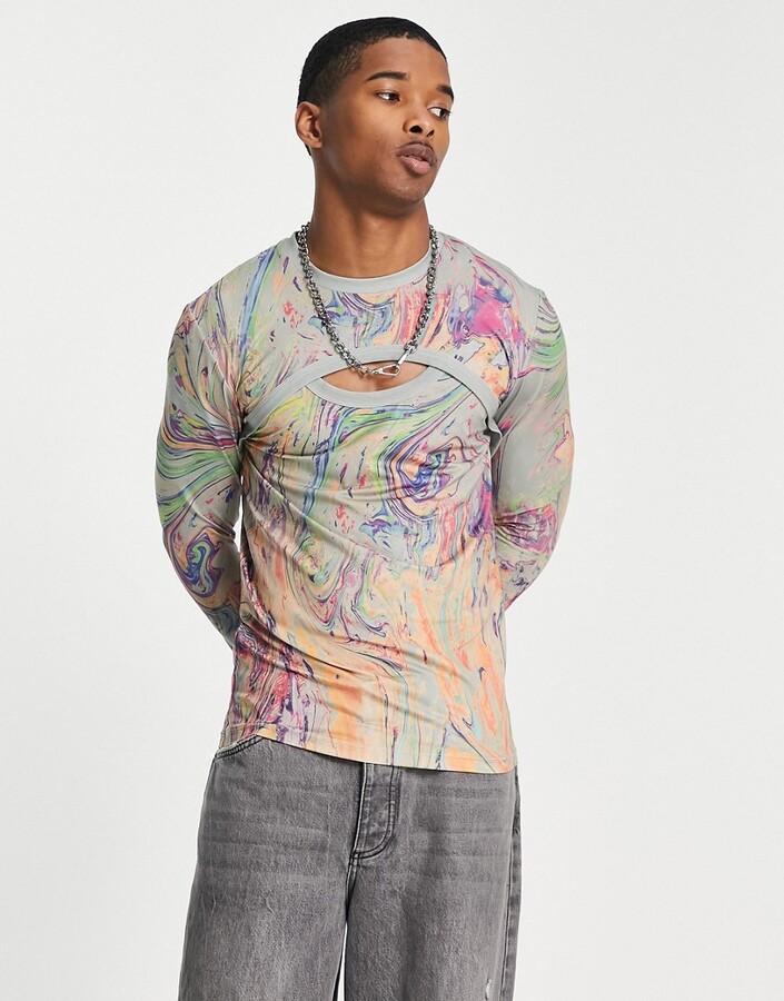 Mens Multi Color Tee | Shop the world's largest collection of fashion |  ShopStyle