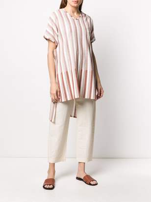 Jil Sander structured striped-print T-shirt
