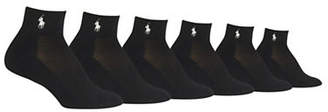 Ralph Lauren Six-Pack Cushion Sole Mesh Top Socks