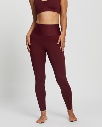 Liquido Active - Women's Red Tights - Ultra High-Waist 7-8 Eco Leggings - Size One Size, S at The Iconic
