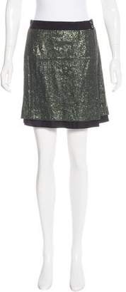 Robert Rodriguez Sequin Mini Skirt
