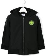 Thumbnail for your product : Versace logo patch hooded jacket