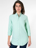 Thumbnail for your product : American Apparel Unisex Stone Wash Oxford Long Sleeve Button-Down with Pocket