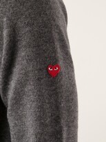 Thumbnail for your product : Comme des Garçons PLAY Mini Heart V-Neck Sweater
