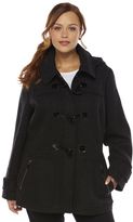 Thumbnail for your product : Apt. 9 hooded wool-blend coat - women's plus size