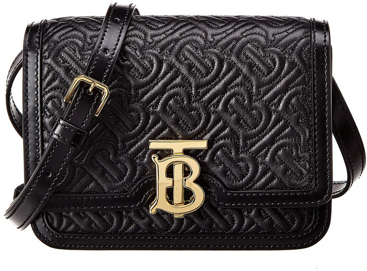 Burberry Tb Mini Monogram Quilted Leather Crossbody ShopStyle