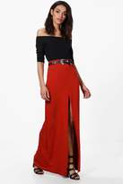 Thumbnail for your product : boohoo Sofie Front Split Jersey Maxi Skirt